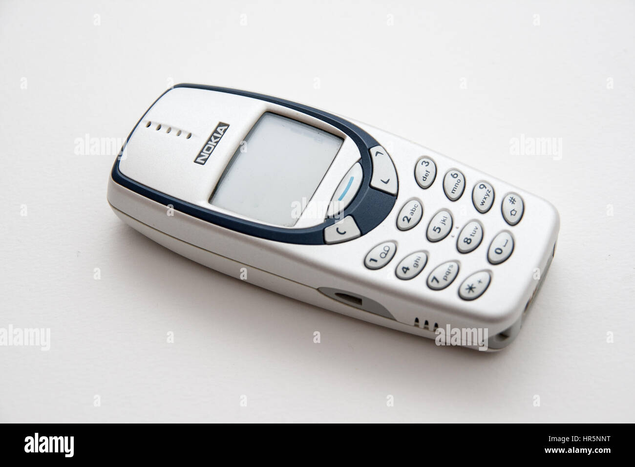 Rome, Italy - February 02, 2013: Old Nokia phone isolated on white background Stock Photo