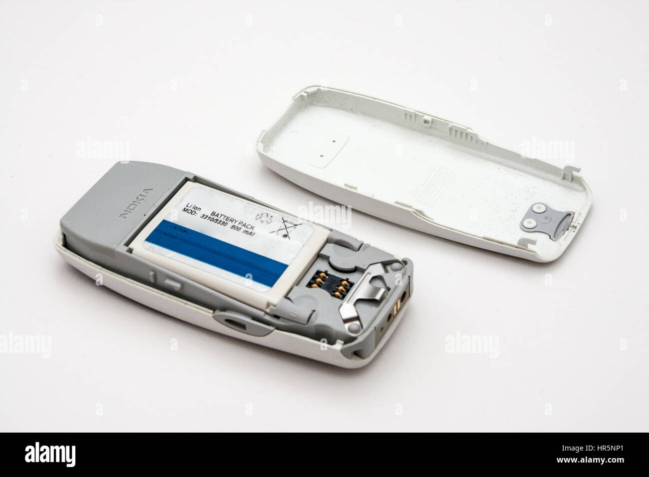 Rome, Italy - February 02, 2013: Old Nokia phone isolated on white background Stock Photo