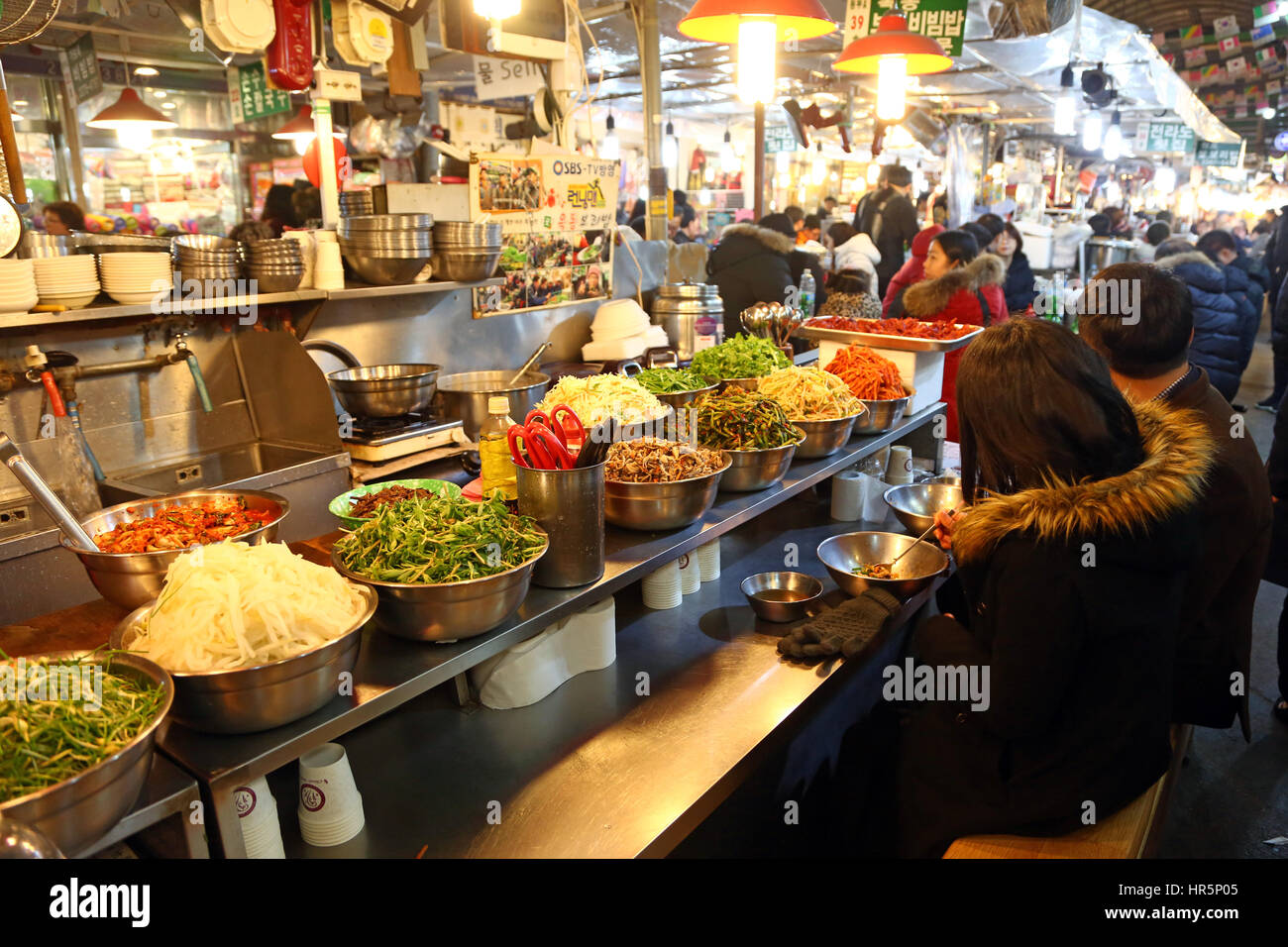 Seoul Food Market Korea Street Food Stock Photos Korea Street Food Stock 