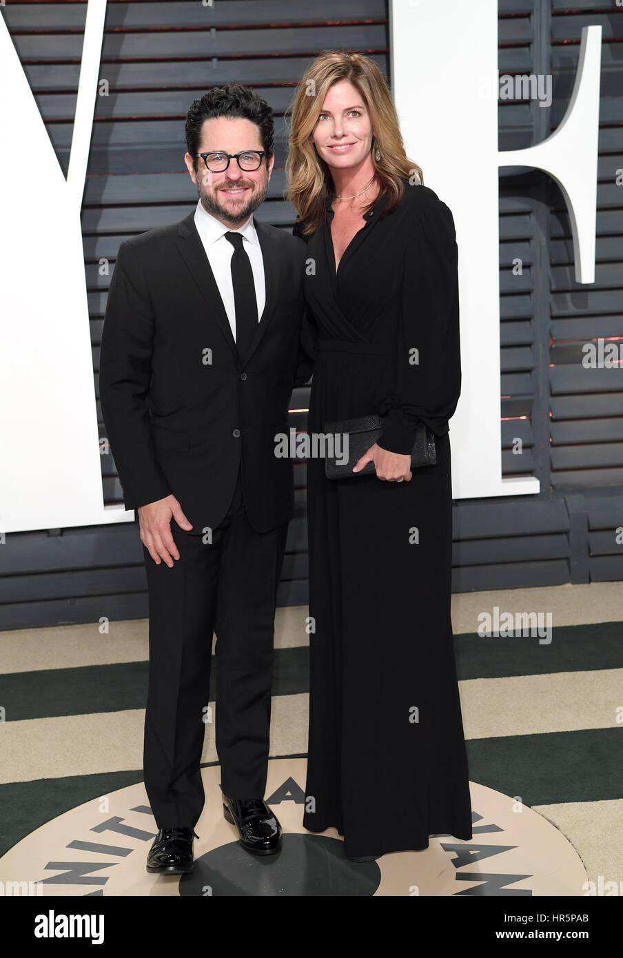Katie mcgrath arriving vanity fair oscar party hi-res stock photography