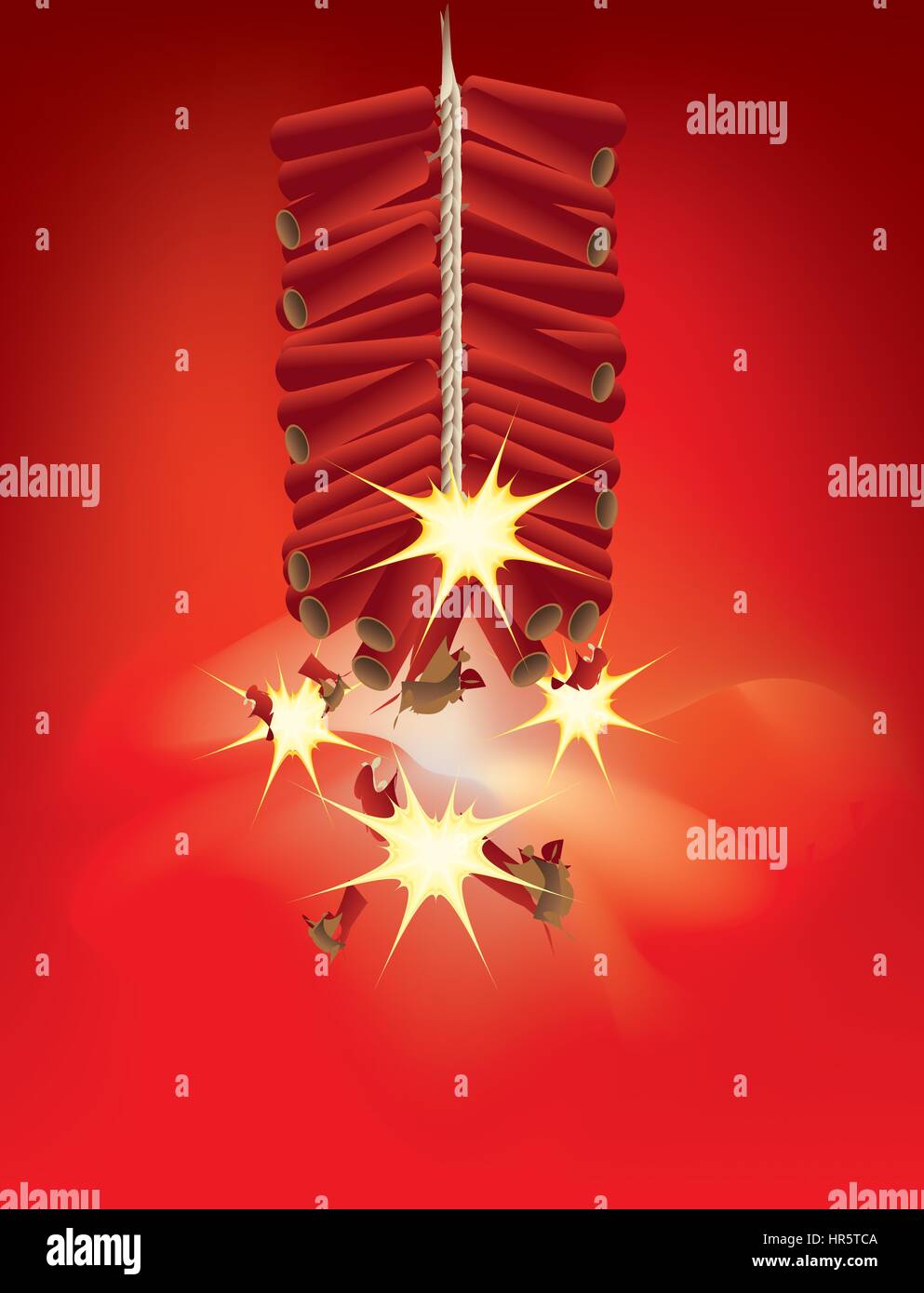 Red firecrackers isolaed Stock Vector Image & Art Alamy