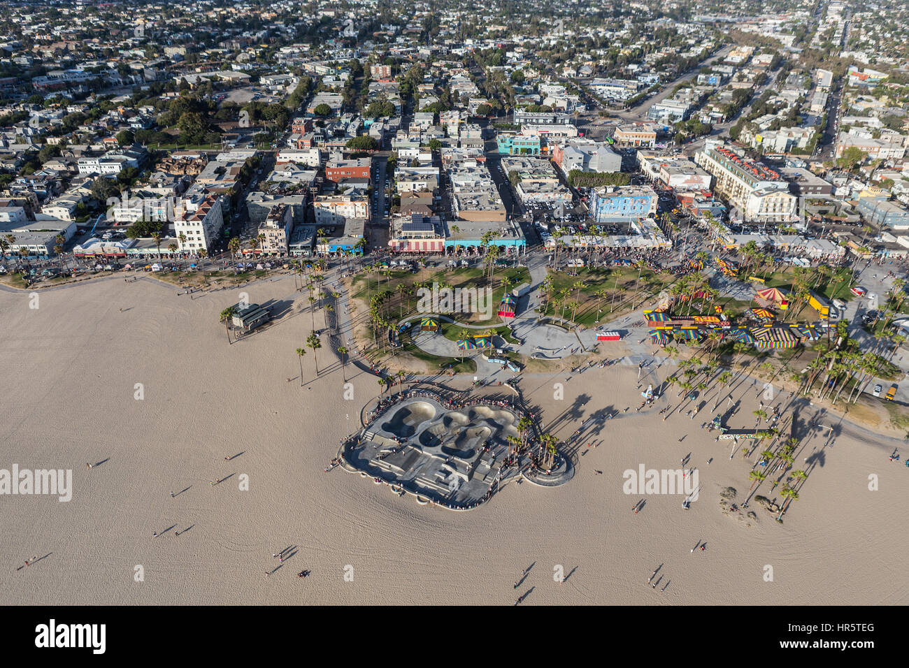 Aerial view of venice beach hi-res stock photography and images - Alamy