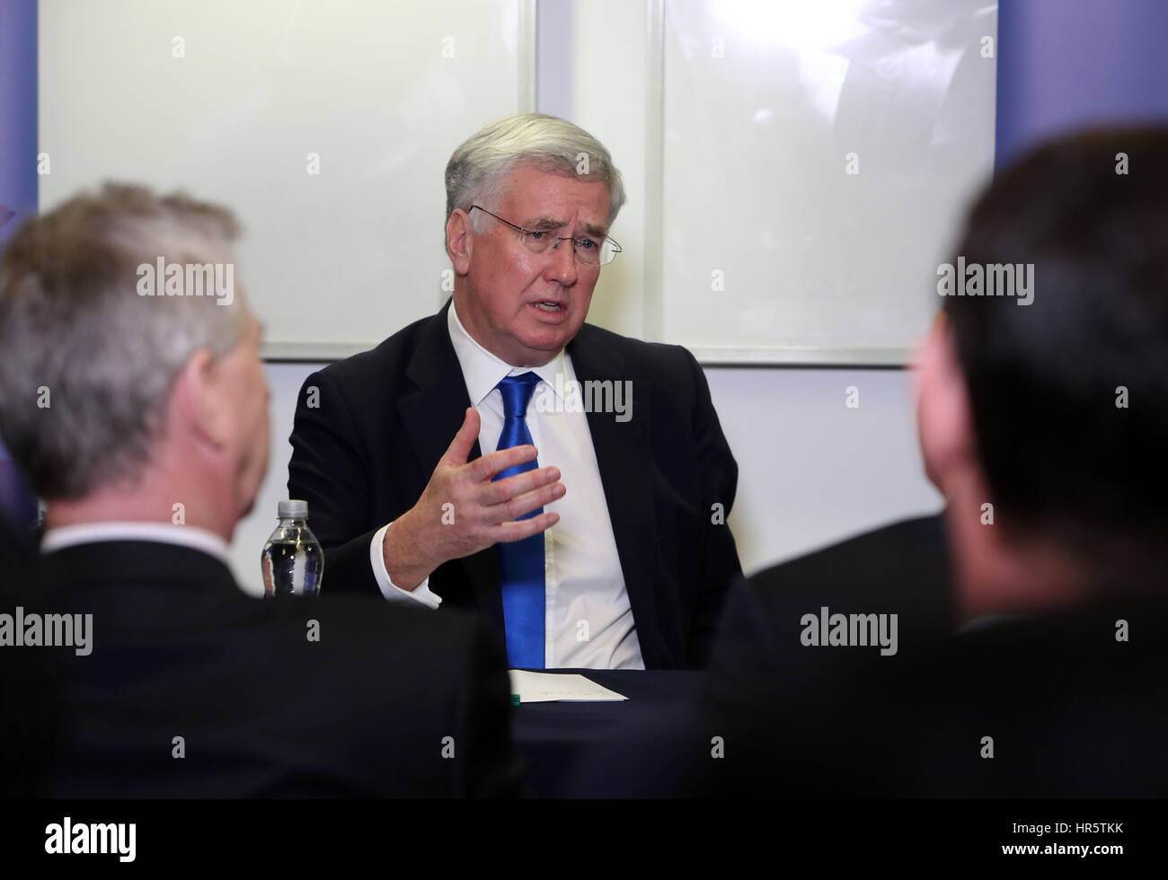 Fallon Inside Engineer Defence Secretary Sir Michael Fallon visits the Department of ...