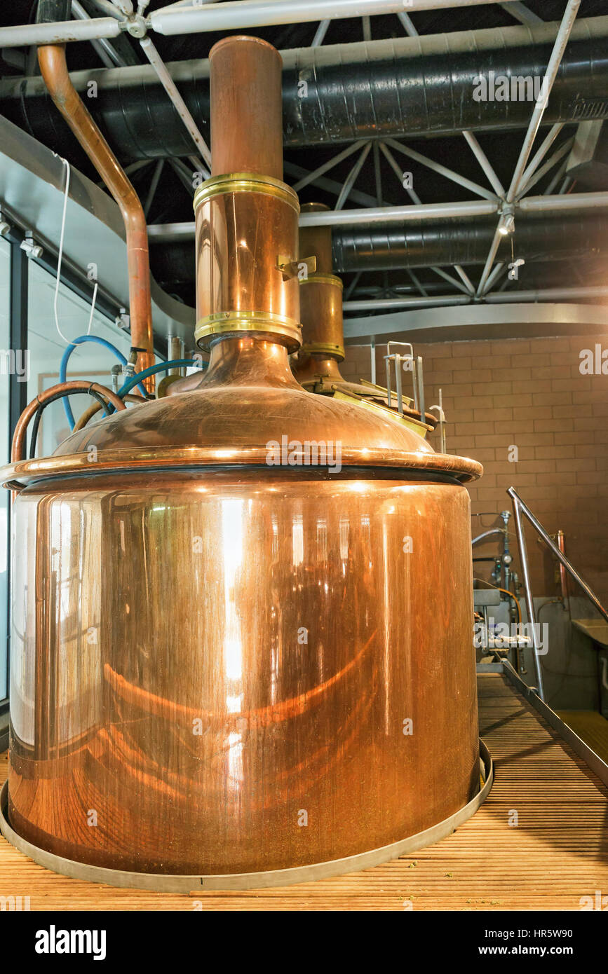 containers for beer brewing Katzrin, Israel Stock Photo Alamy