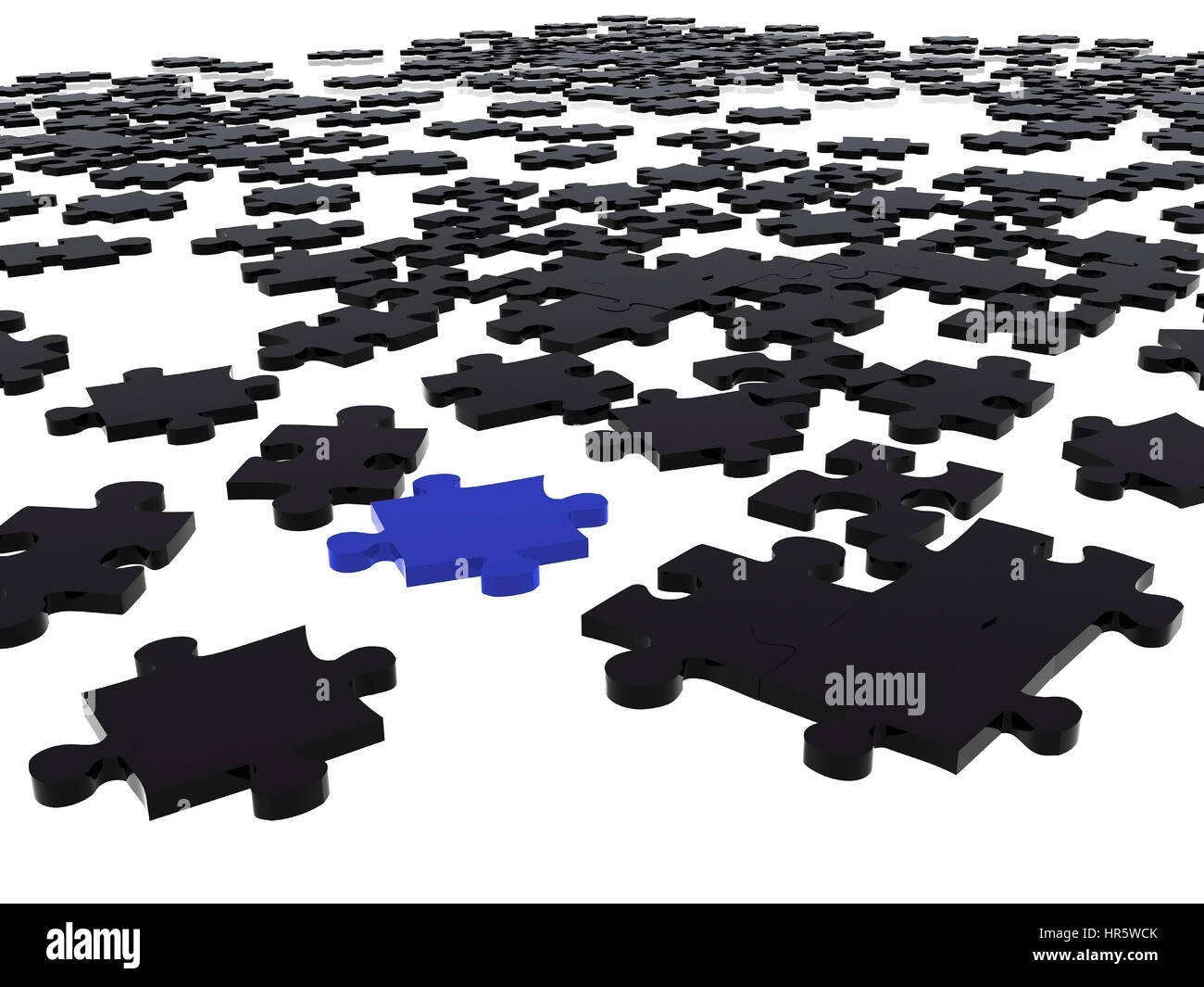 Black puzzle pieces in 3d hi-res stock photography and images - Alamy