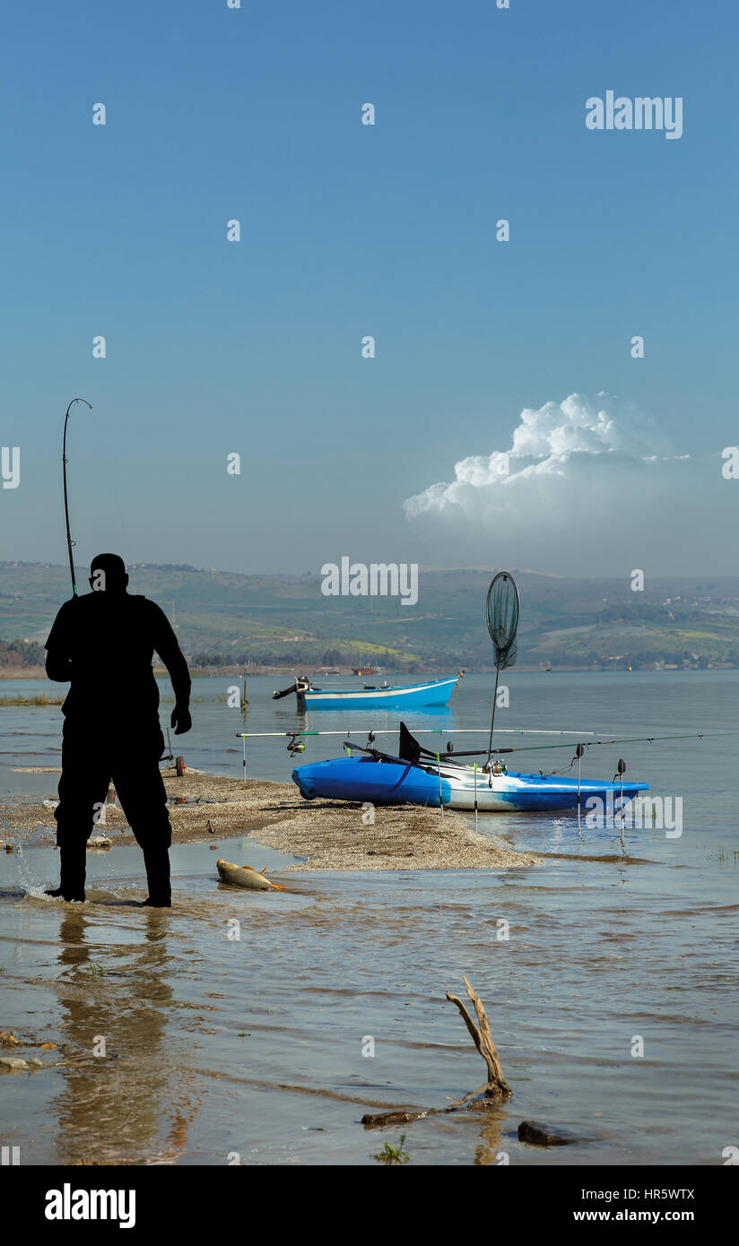 Fisherman fish carp big hi-res stock photography and images - Alamy