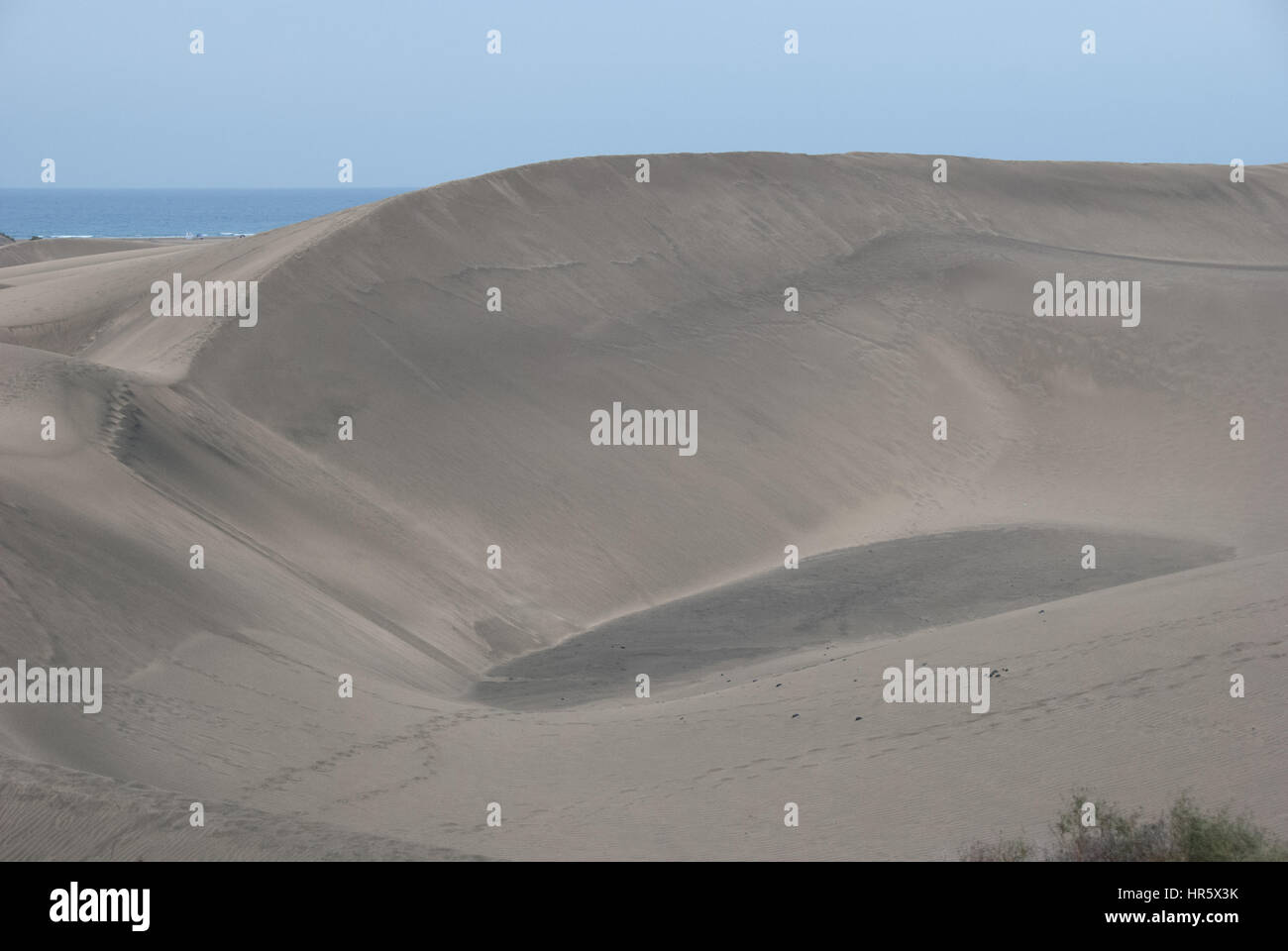 Sand Dunes at Maspalomas, Gran Canaries Stock Photo