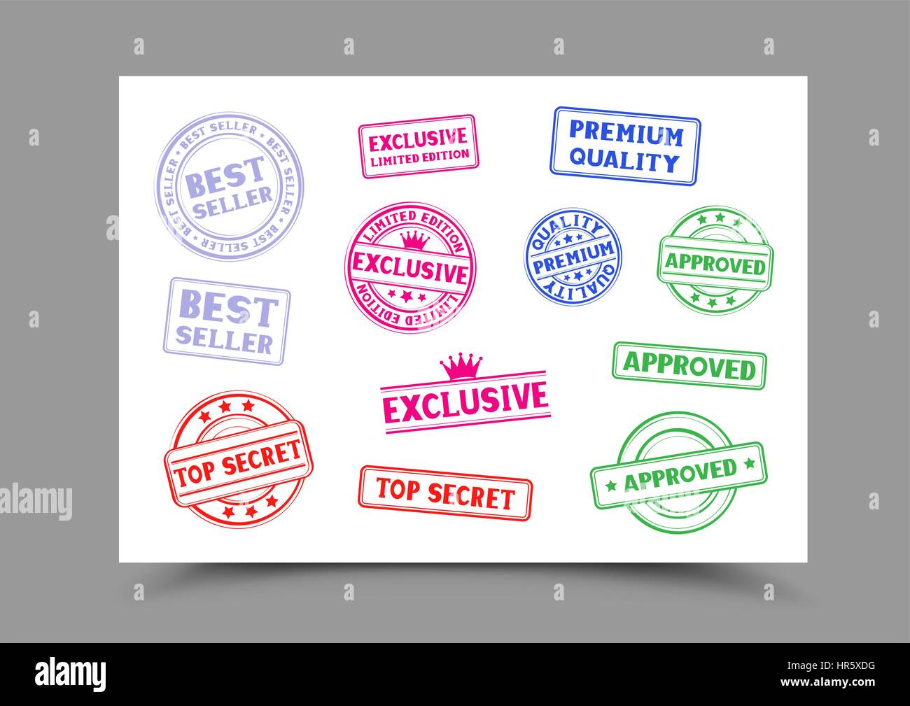 stamps on a4 paper Stock Vector Image & Art Alamy