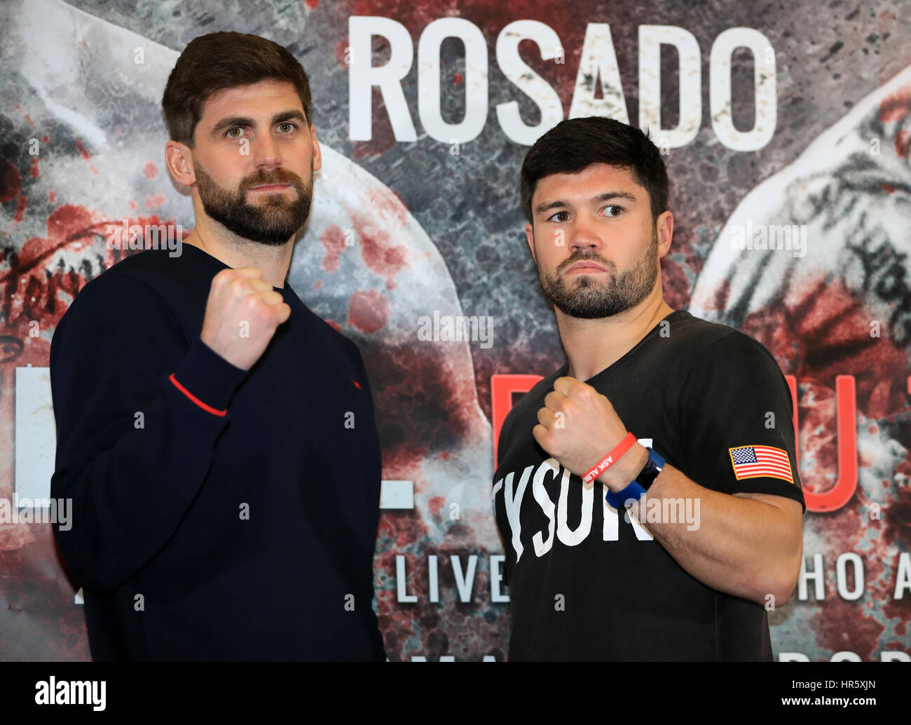 Rocky Fielding and John Ryder during the press conference at the Hilton ...