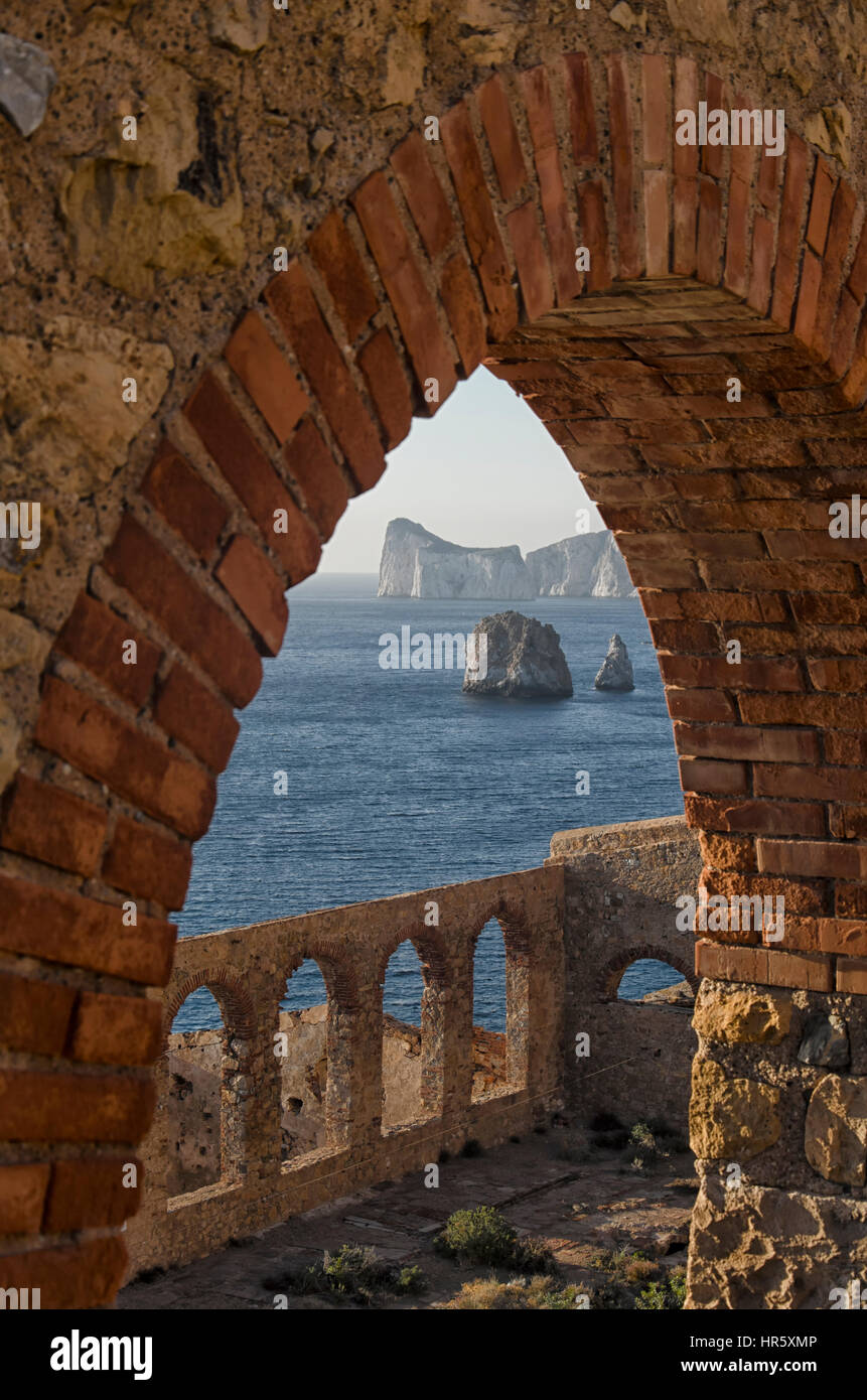 Industrial heritage in the Carbonia-Iglesias coast Stock Photo