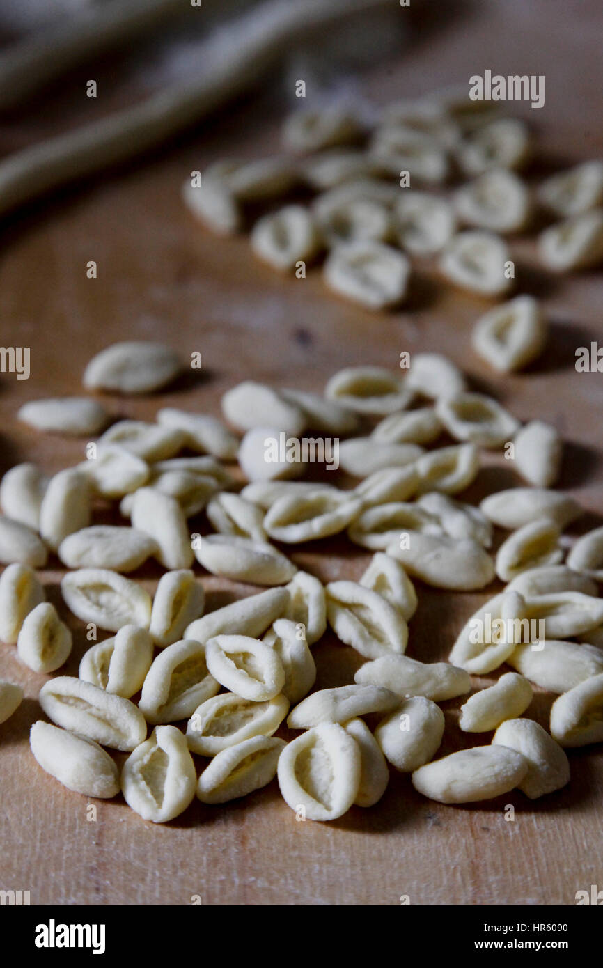 Italian food - Pasta Cavatelli Stock Photo - Alamy