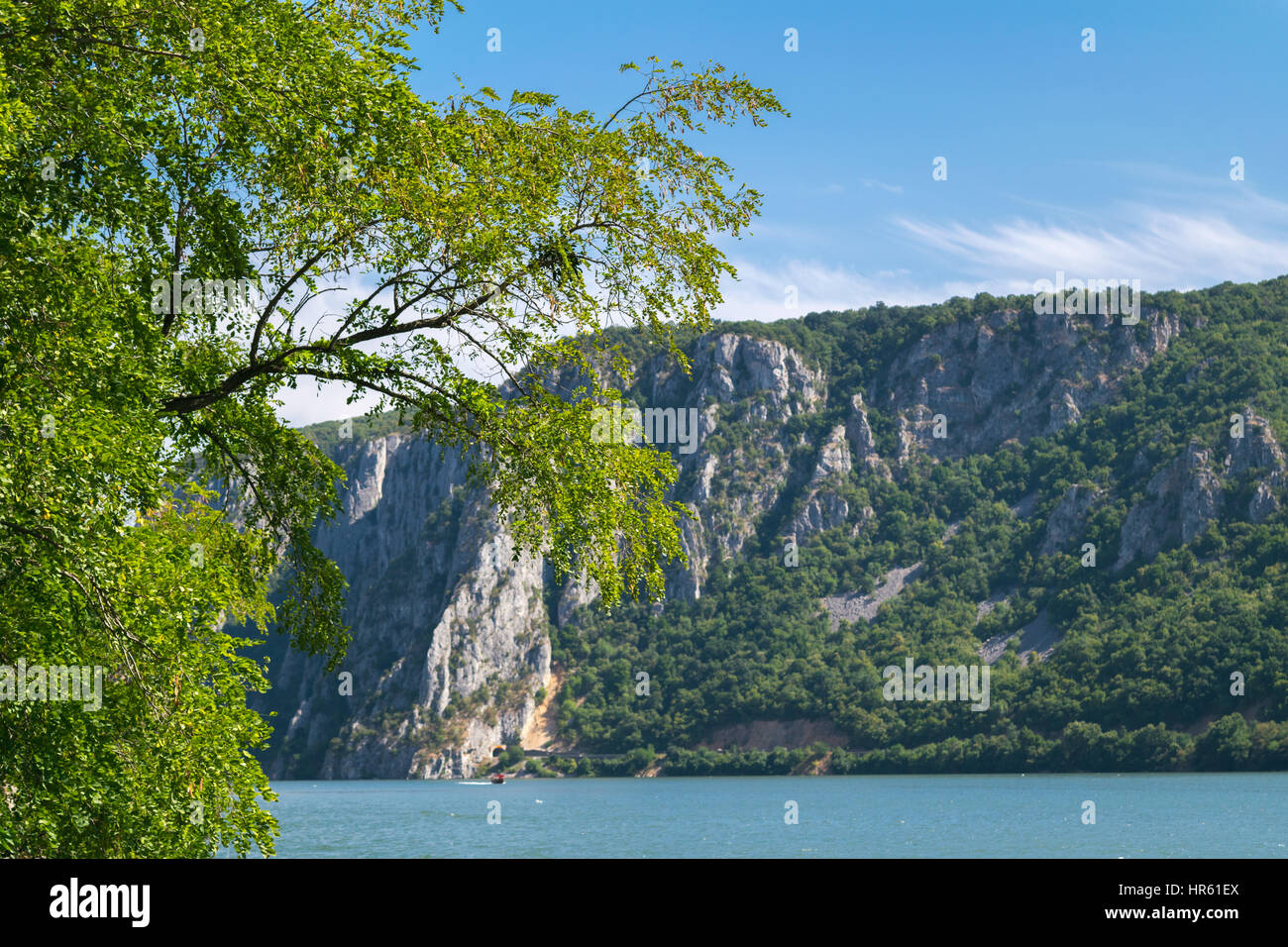 Breathtaking Landscape Danube Valley Dubova Romania And Serbia Border Cazanele Mari Eastern Europe Stock Photo Alamy