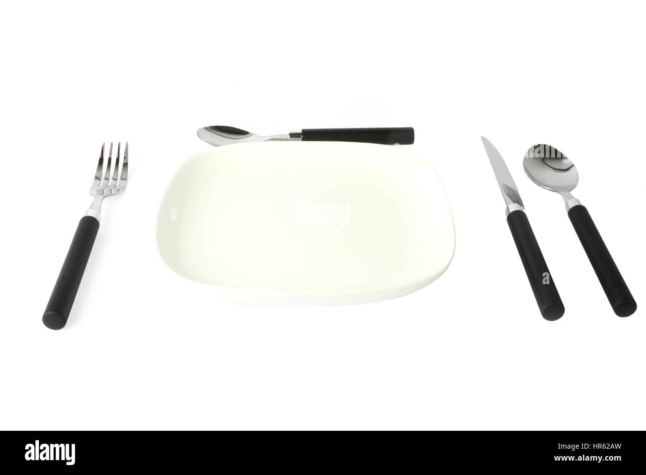 cutlery set on the table Stock Photo Alamy