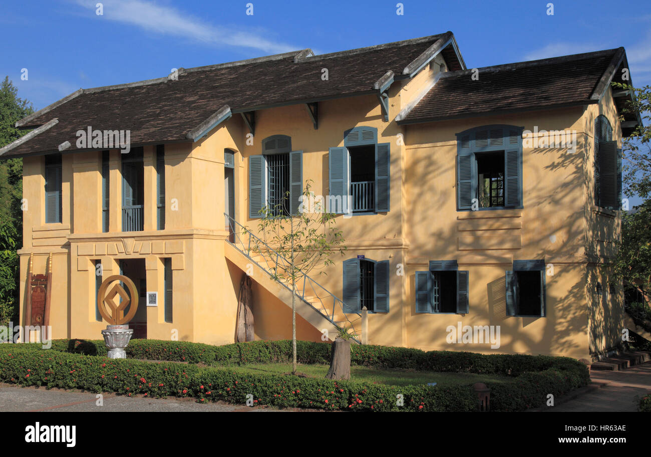 Laos, Luang Prabang, French colonial architecture, Stock Photo