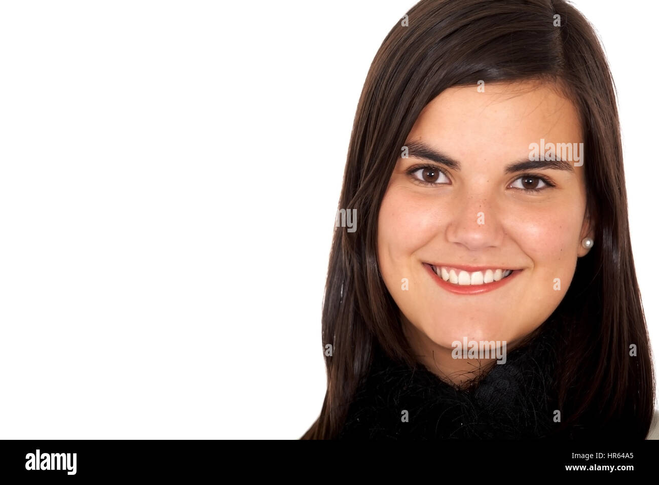 business woman portrait - isolated over a white background Stock Photo ...