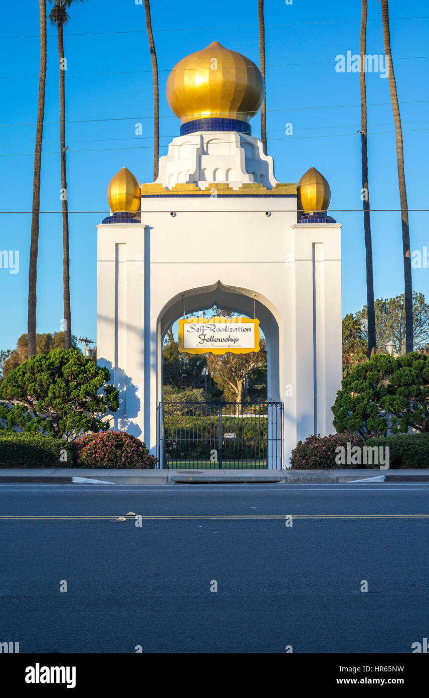 Golden Lotus Dome of the Self Realization Fellowship. Encinitas