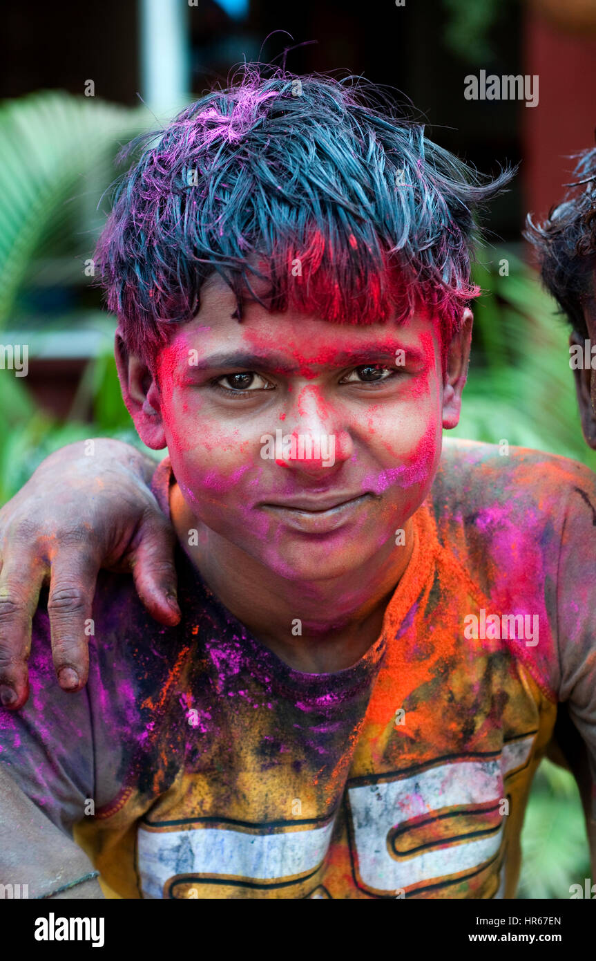 holi festival goa india