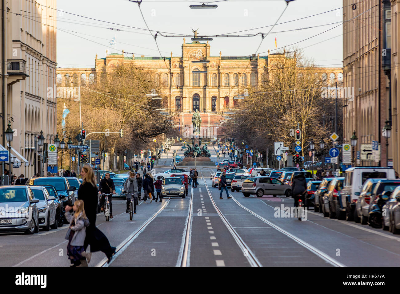 Maximilianstraße, München, Germany Stock Photo - Alamy