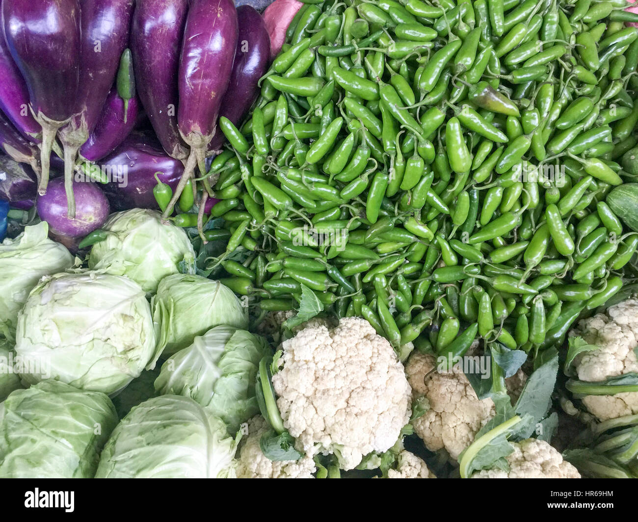 Nepal fresh vegetables on street market Stock Photo Alamy