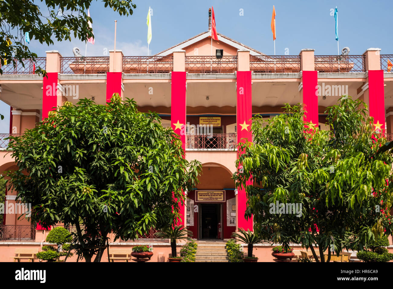 Ho Chi Minh museum on the bank of the Saigon river, Ho Chi Minh City, Vietnam Stock Photo