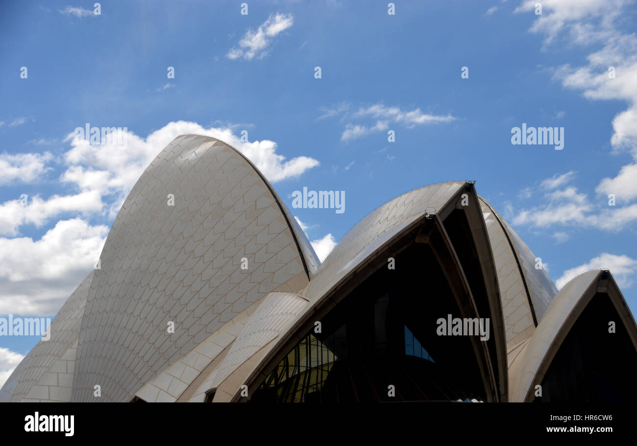 Opera House Rooftop Close up of the Roof of Sydney Opera House, Sydney, New South Wales ...
