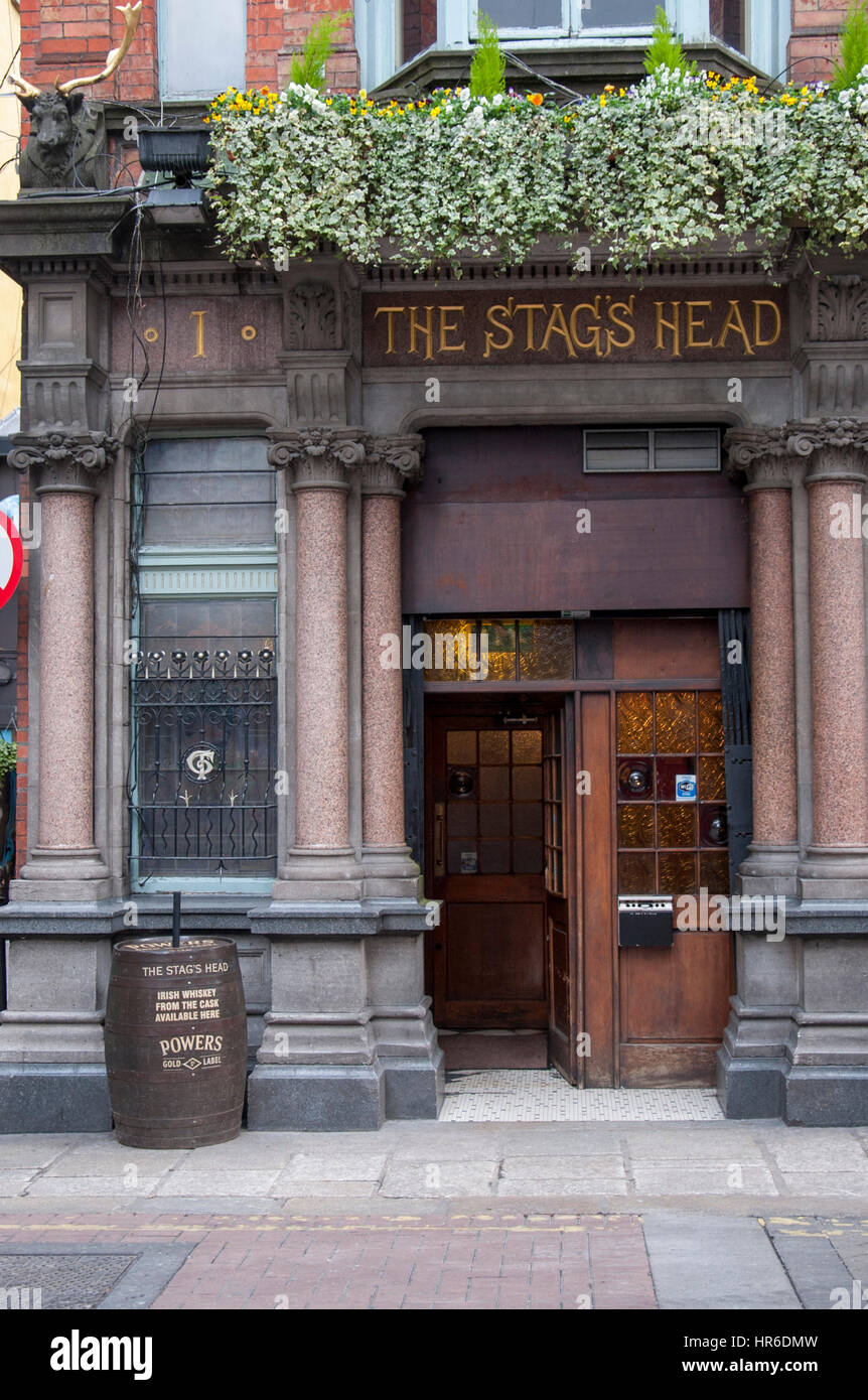 The Stag's Head public house in Dublin, Ireland Stock Photo