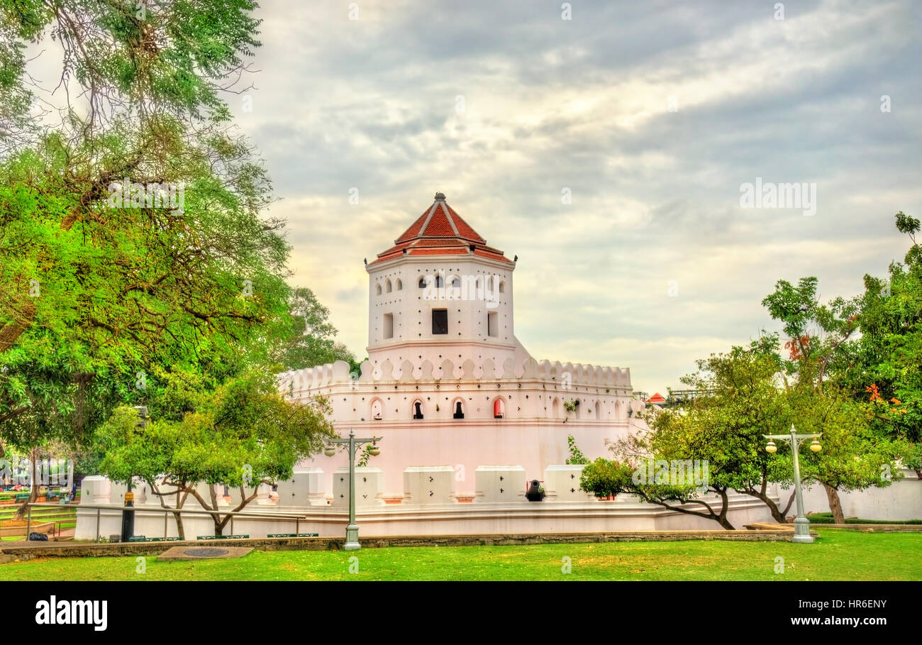 Phra Sumen Fort in Bangkok, Thailand Stock Photo