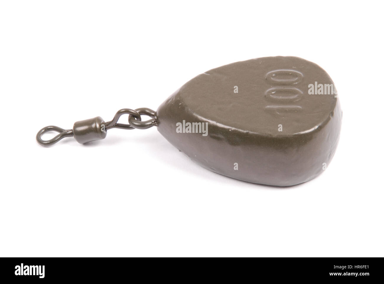 Lead fishing sinker isolated on white background Stock Photo Alamy