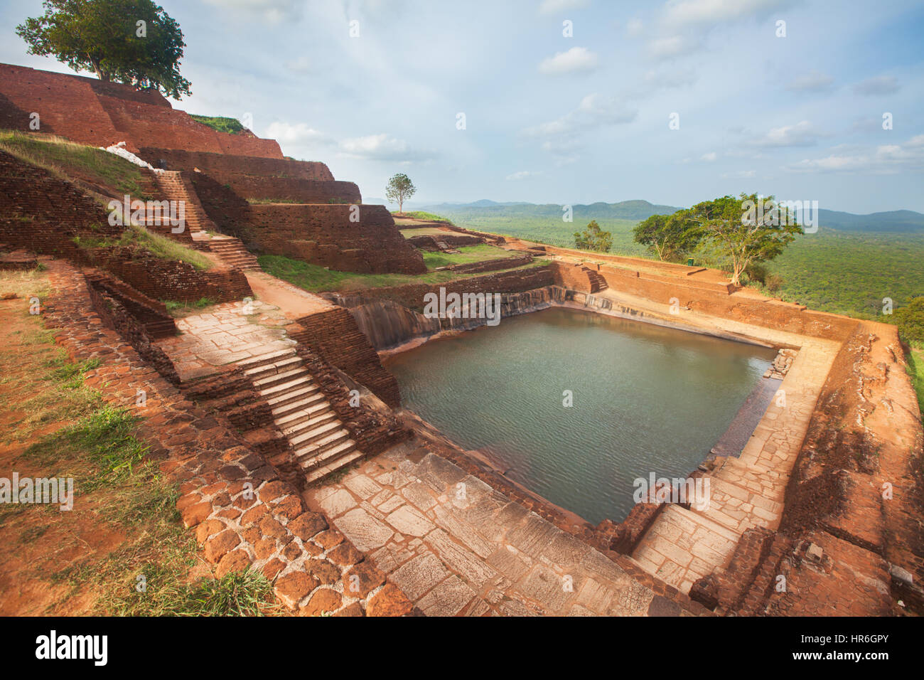 Sgiriya, top on Lion rock Stock Photo