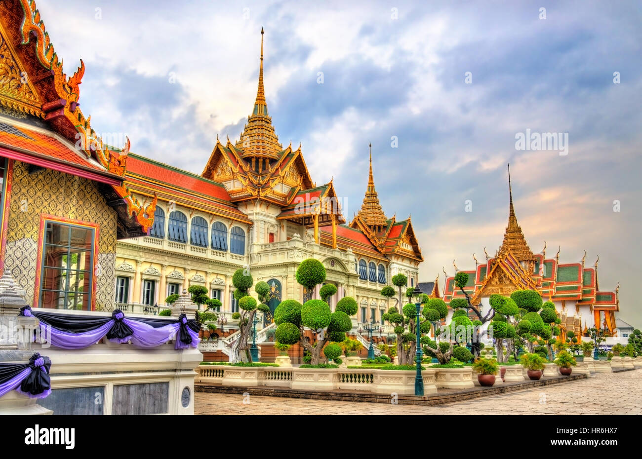 Chakri Maha Prasat Hall at the Grand Palace in Bangkok, Thailand Stock Photo
