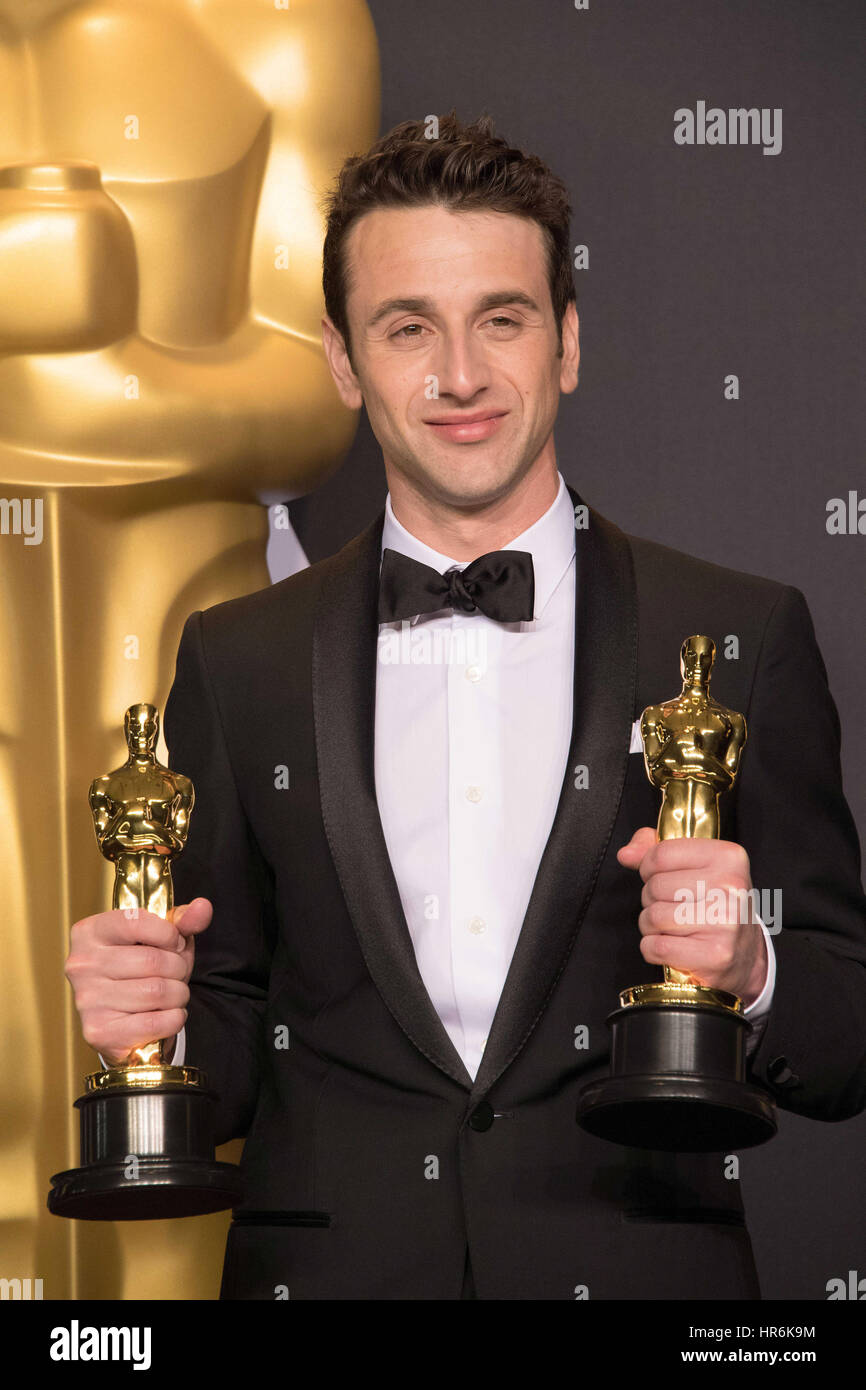 Hollywood, California, USA. 27th Feb, 2017. Justin Hurwitz. 89th Annual Academy Awards presented by the Academy of Motion Picture Arts and Sciences held at Hollywood & Highland Center. Credit: Ampas/AdMedia/ZUMA Wire/Alamy Live News Stock Photo
