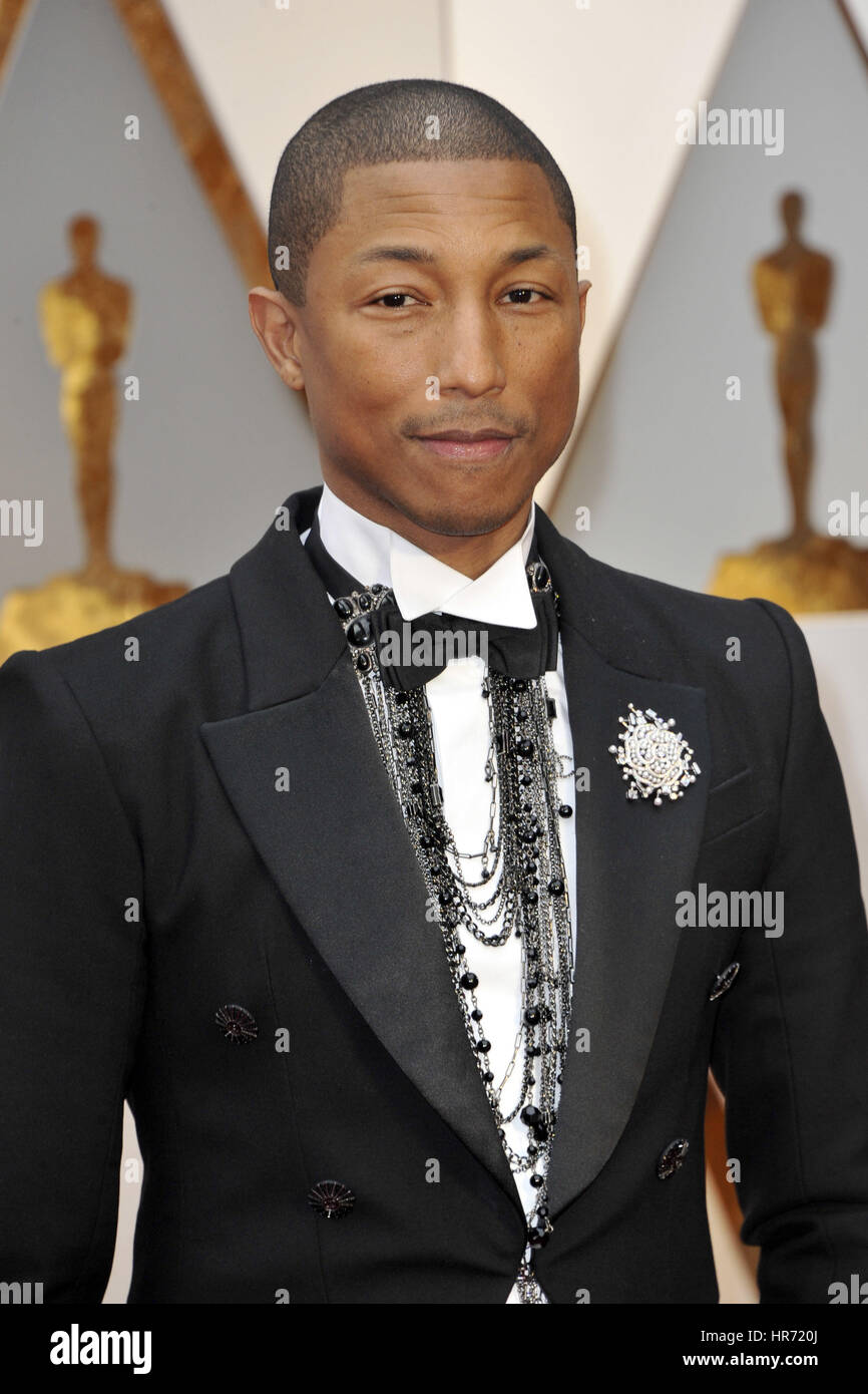 Hollywood, California. 26th Feb, 2017. Pharrell Williams attends the 89th Annual Academy Awards at Hollywood & Highland Center on February 26, 2017 in Hollywood, California. | Verwendung weltweit/picture alliance Credit: dpa/Alamy Live News Stock Photo