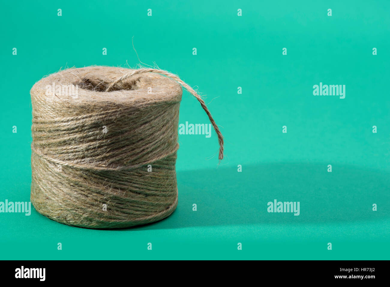 Roll of garden twine. Stock Photo