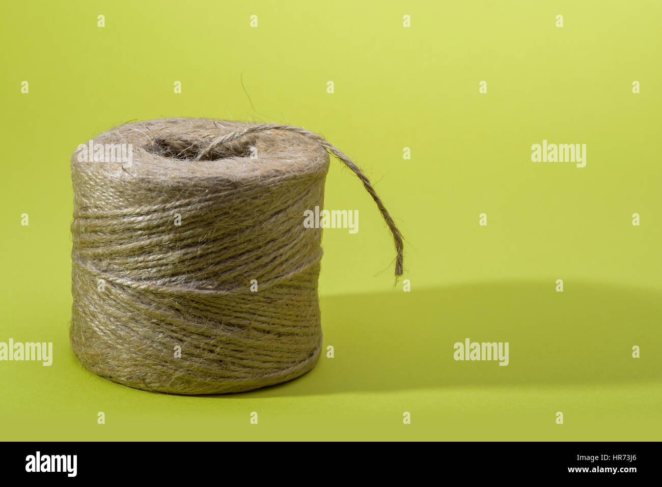 Roll of garden twine. Stock Photo