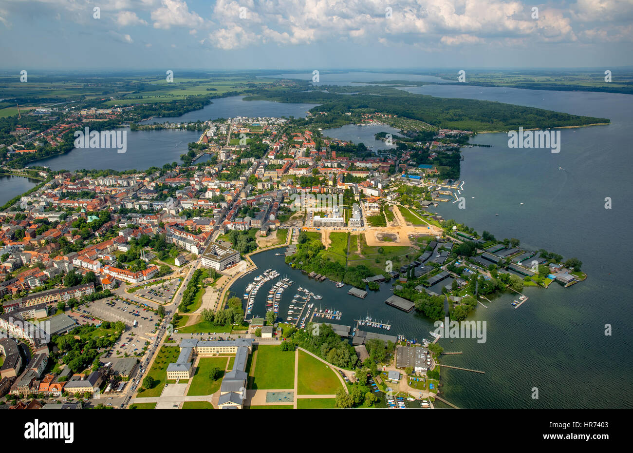 Schwerin-Nord, Am Werder,  Segelsportverein Schwanenhalbinsel, Schwerin, Mecklenburg-Vorpommern, Deutschland Stock Photo