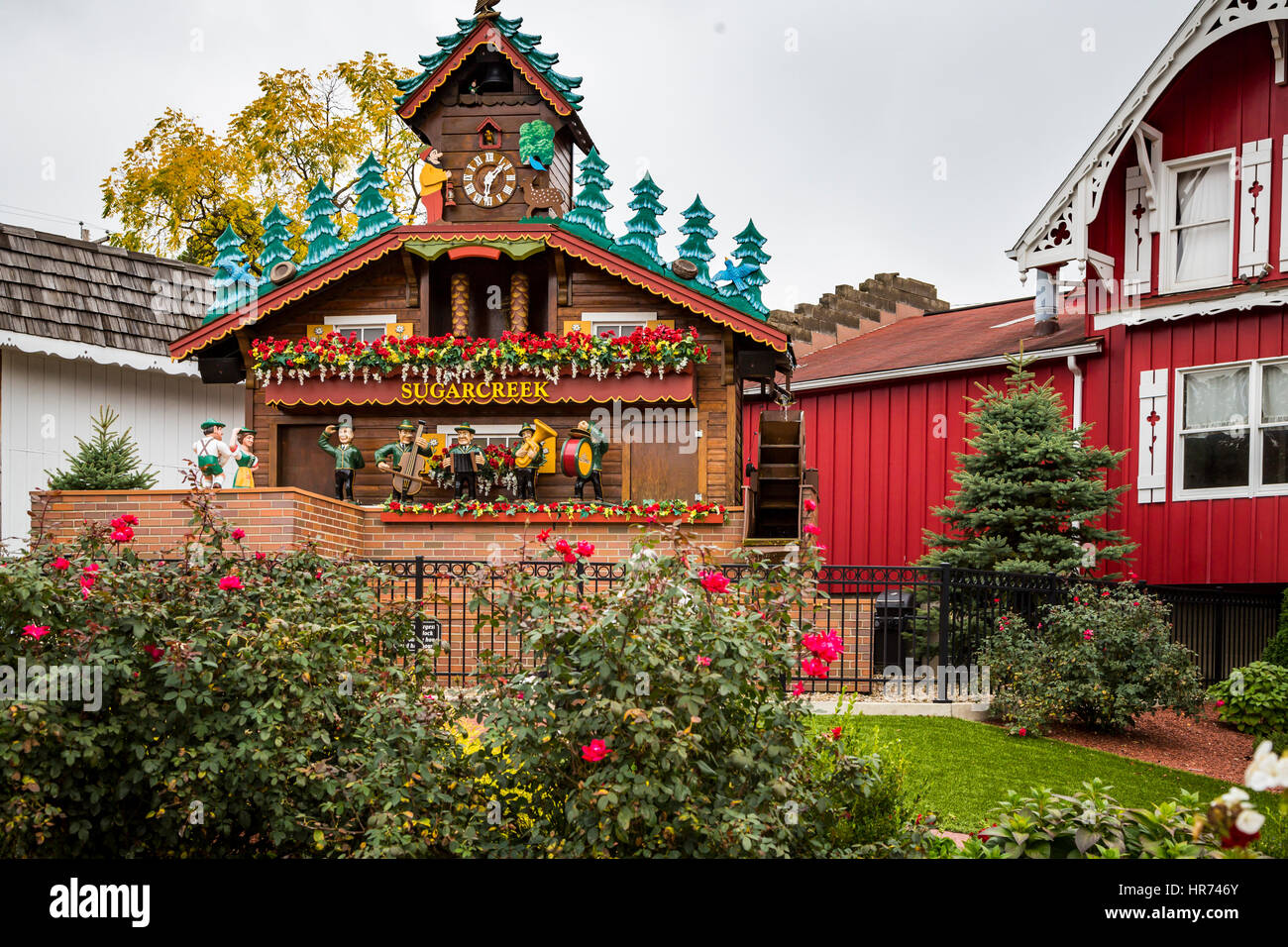 World's Largest Cuckoo Clock in sugar Creek, Ohio, USA Stock Photo Alamy