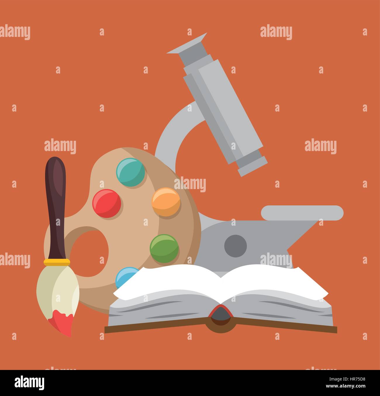 education easy learning flat icons Stock Vector Image & Art - Alamy