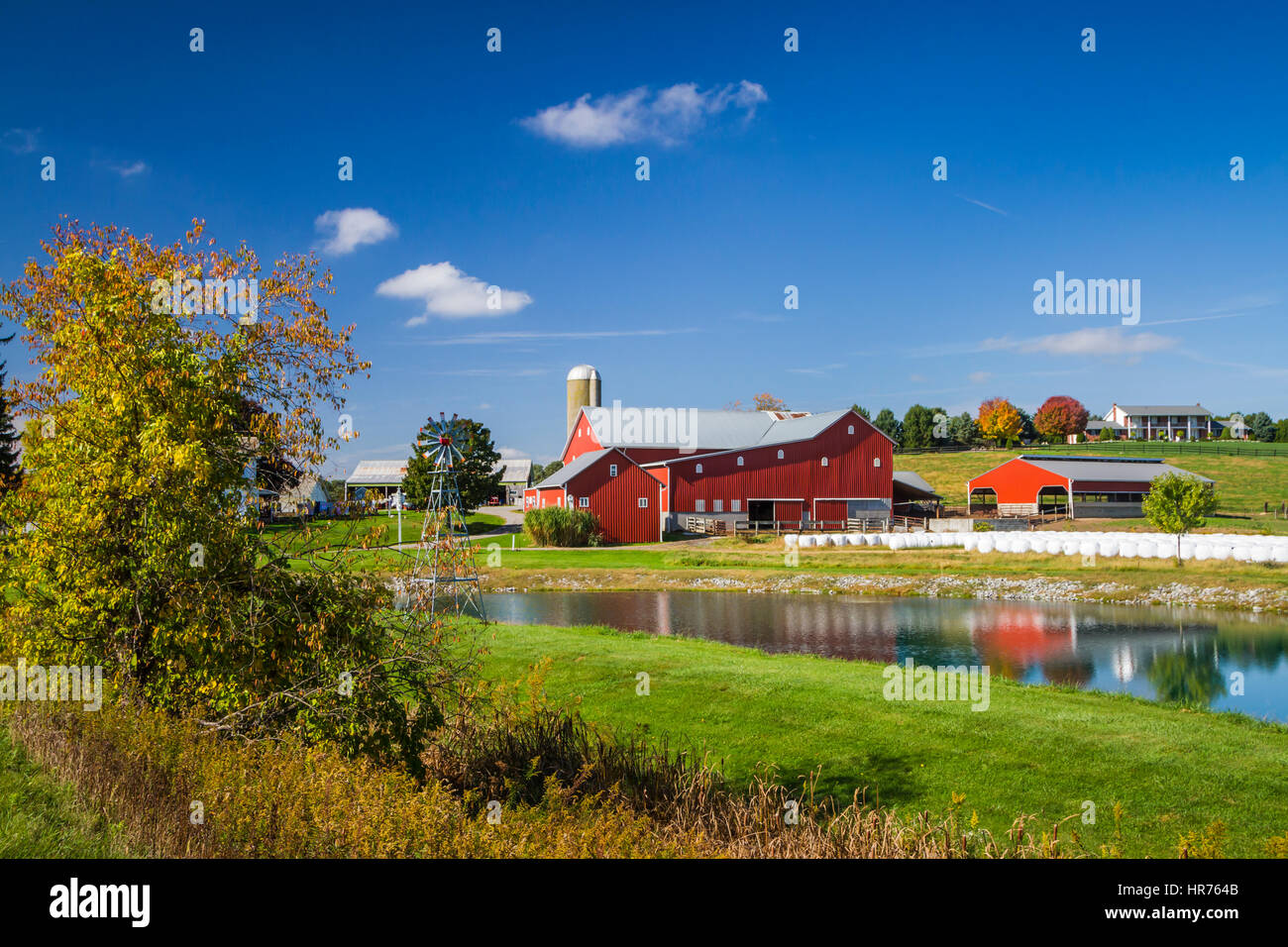 An Amish farm near Walnut Creek, Ohio, USA Stock Photo Alamy