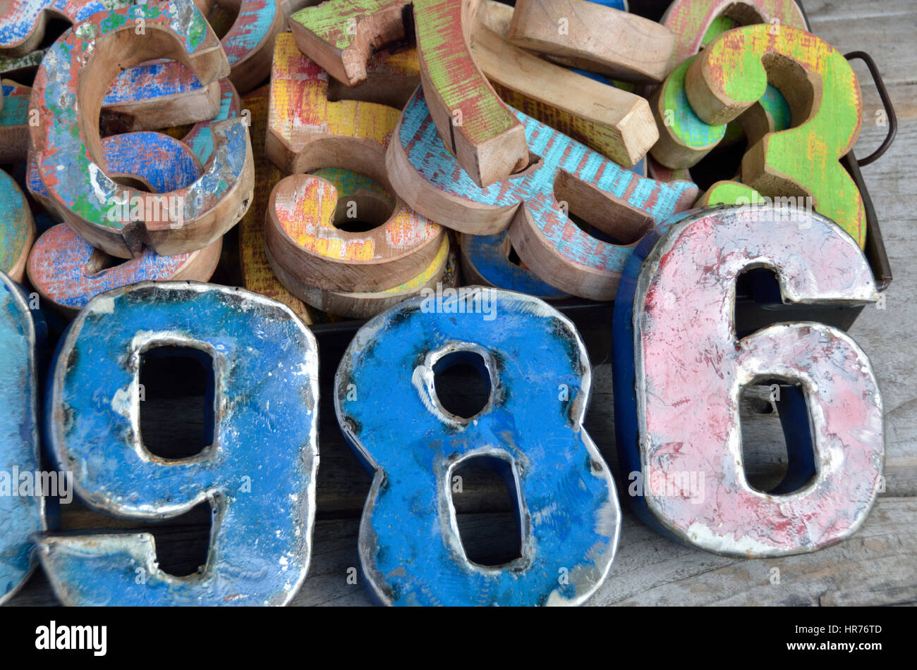 Wooden Numbers 1234567890 Stock Photo 1150662113