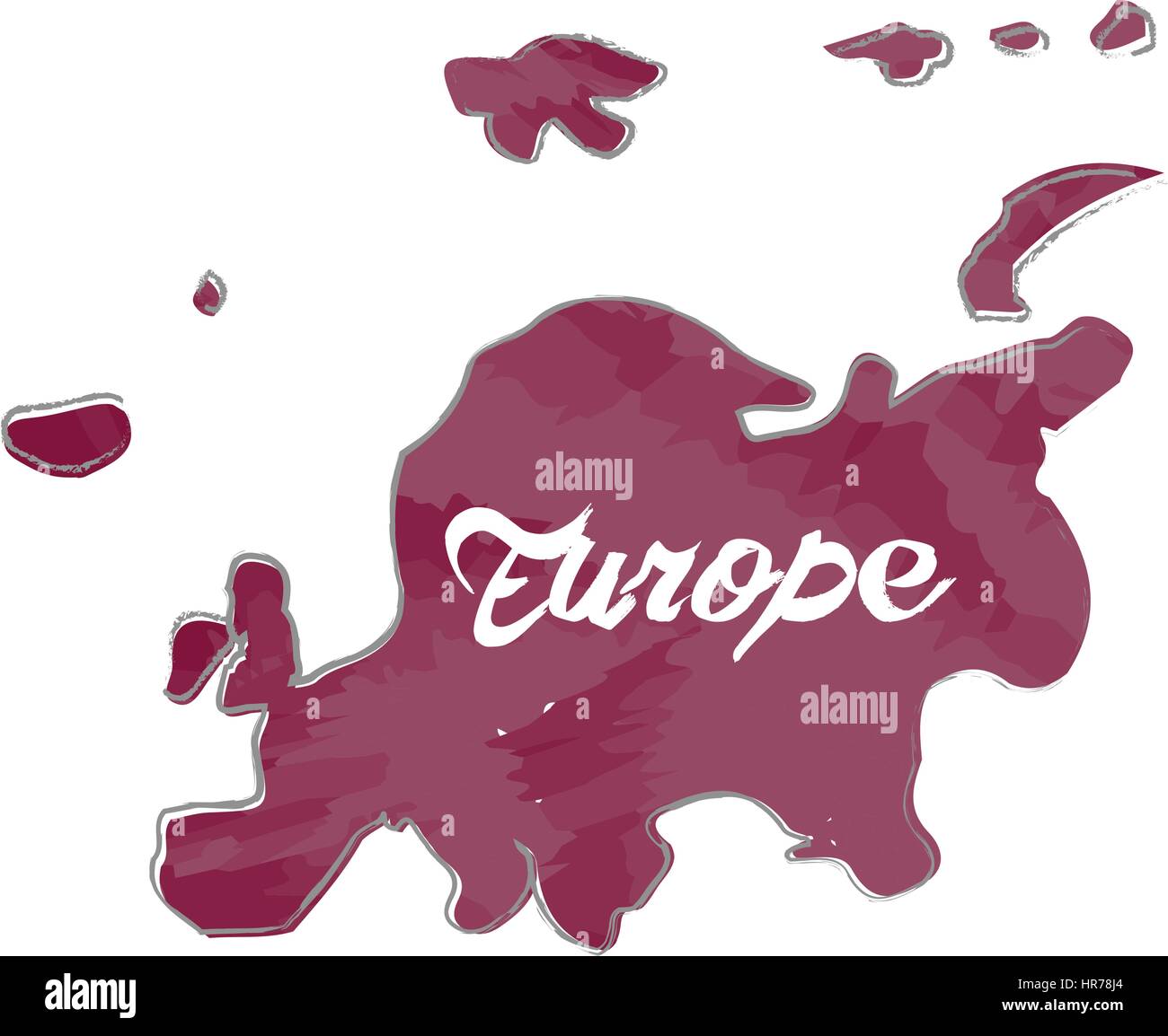 Isolated map of Europe Stock Vector Image & Art - Alamy