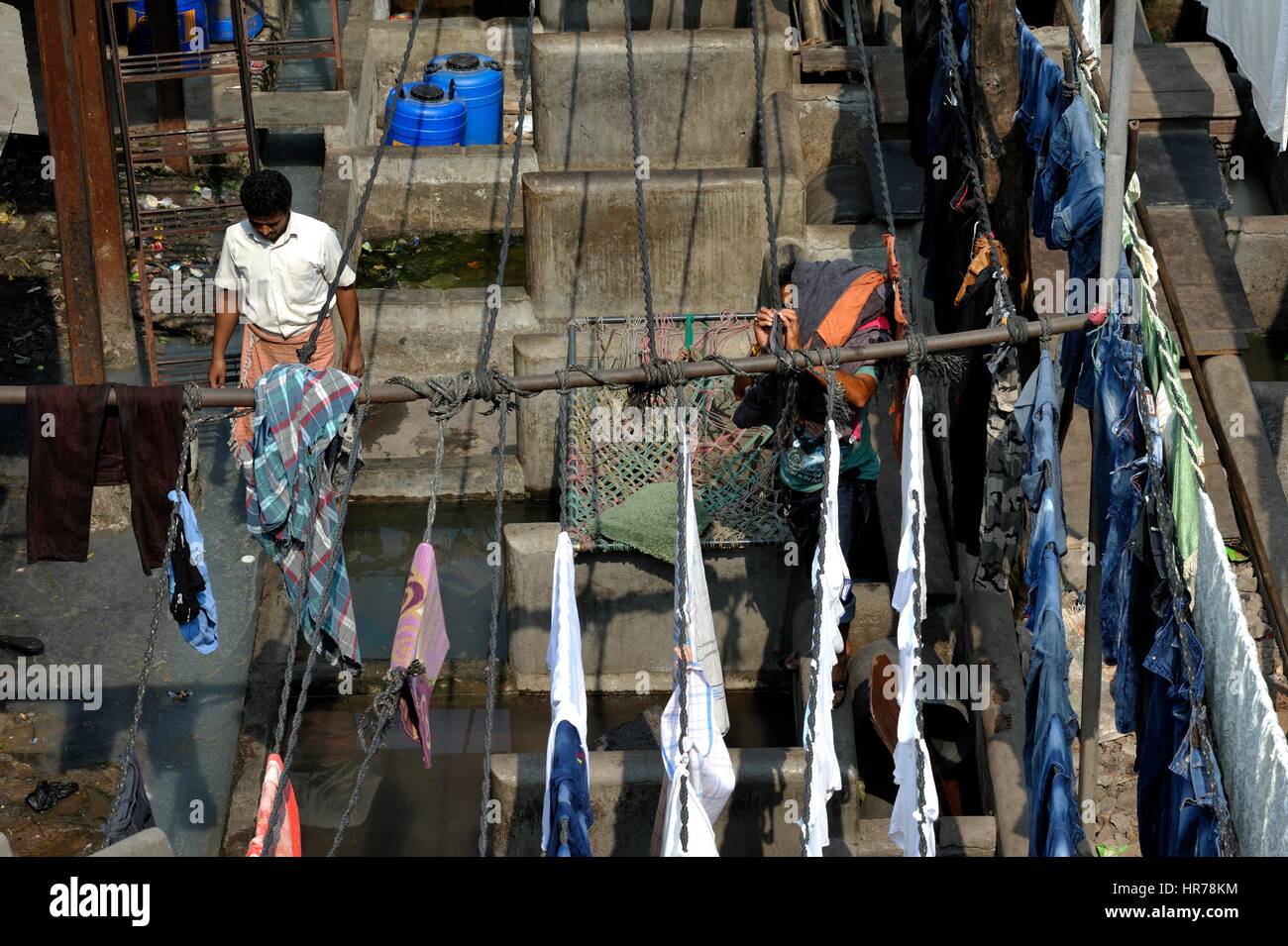 The laundry of Mumbai, India Stock Photo Alamy