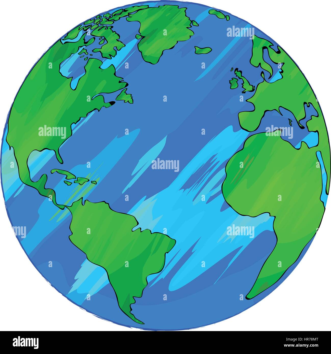 Isolated World map Stock Vector Image & Art - Alamy