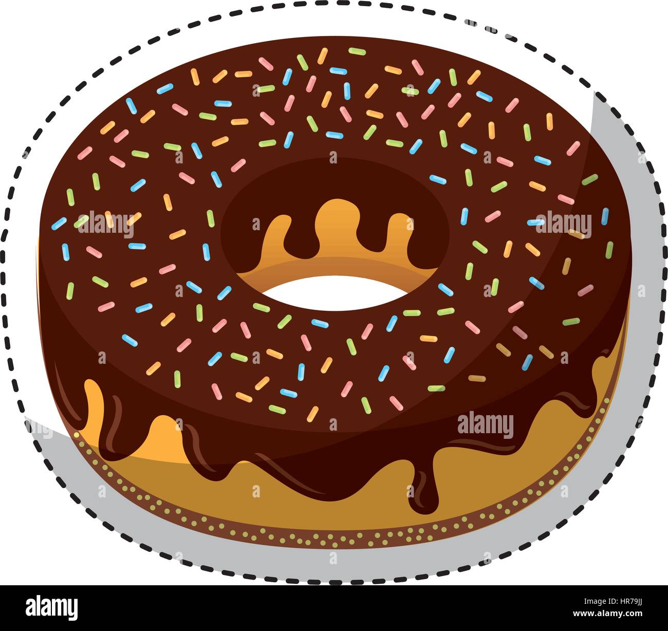 delicious donut bakery product Stock Vector Image & Art - Alamy