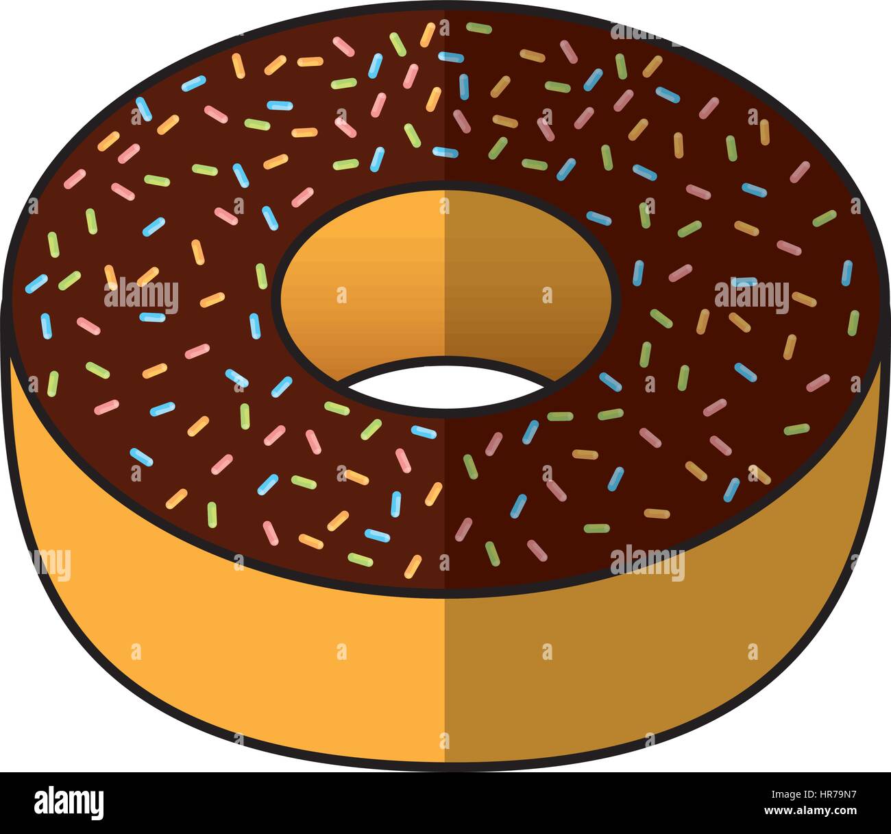 delicious donut bakery product Stock Vector Image & Art - Alamy
