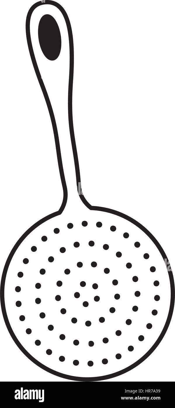 spoon frieds kitchen cutlery isolated icon Stock Vector Image & Art - Alamy