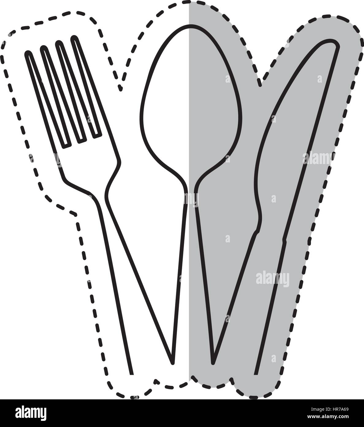 set kitchen cutlery isolated icon Stock Vector Image & Art - Alamy