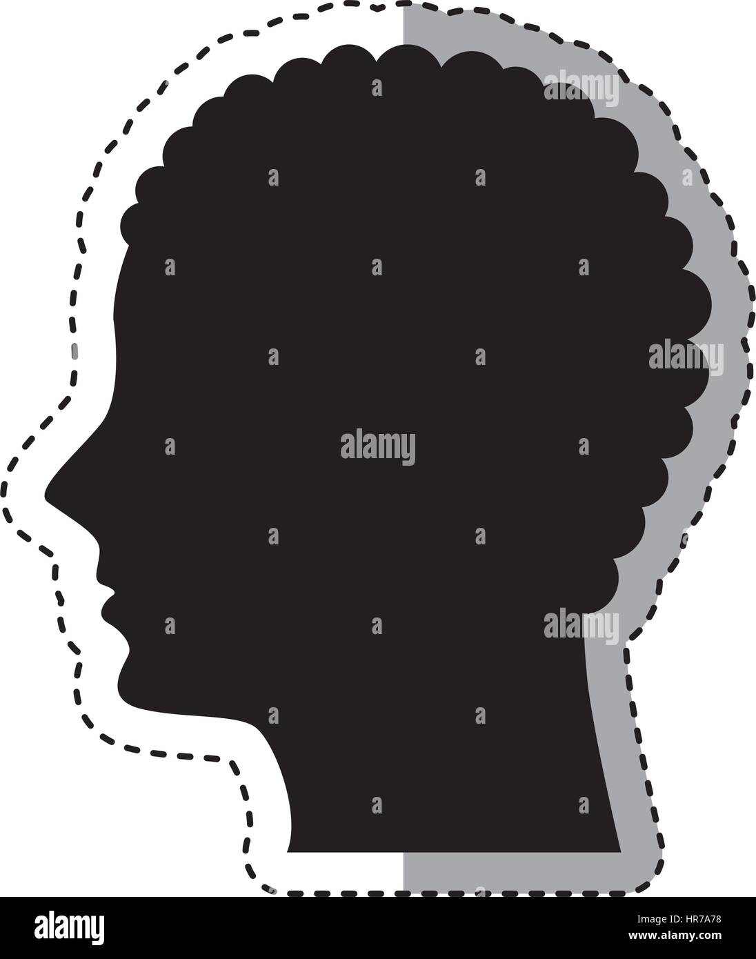male profile silhouette icon Stock Vector Image & Art - Alamy