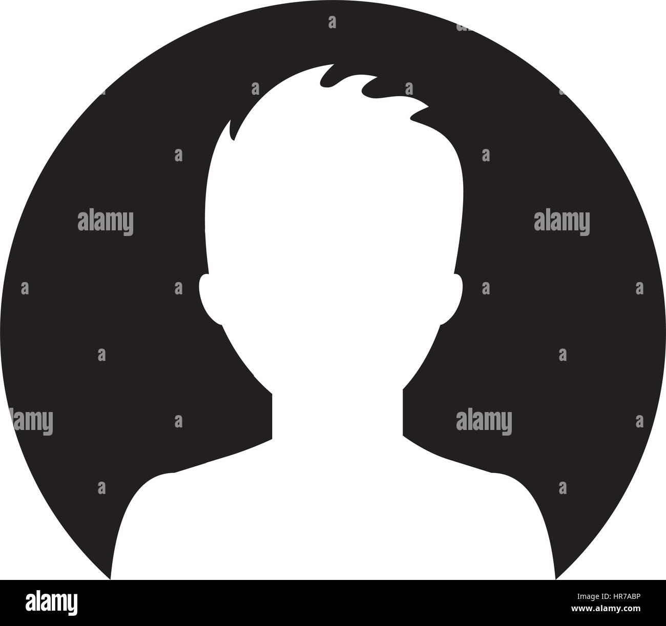 male profile silhouette icon Stock Vector Image & Art - Alamy
