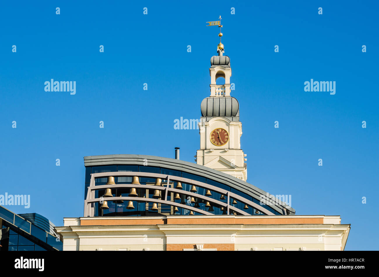 Bells at Riga City Hall Stock Photo Alamy