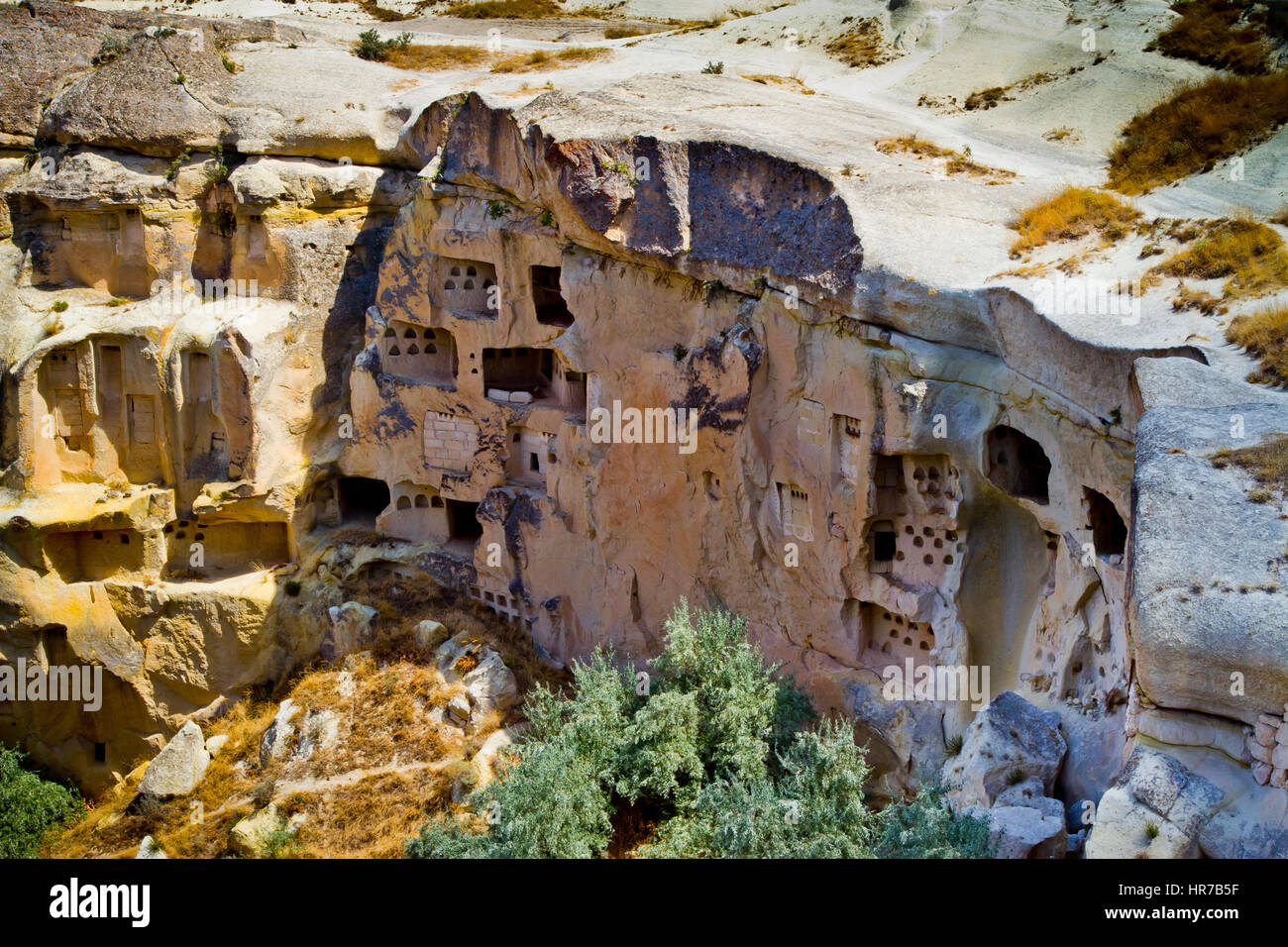 Troglodyte Architecture. Cavusin. Cappadocia. Turkey Stock Photo - Alamy